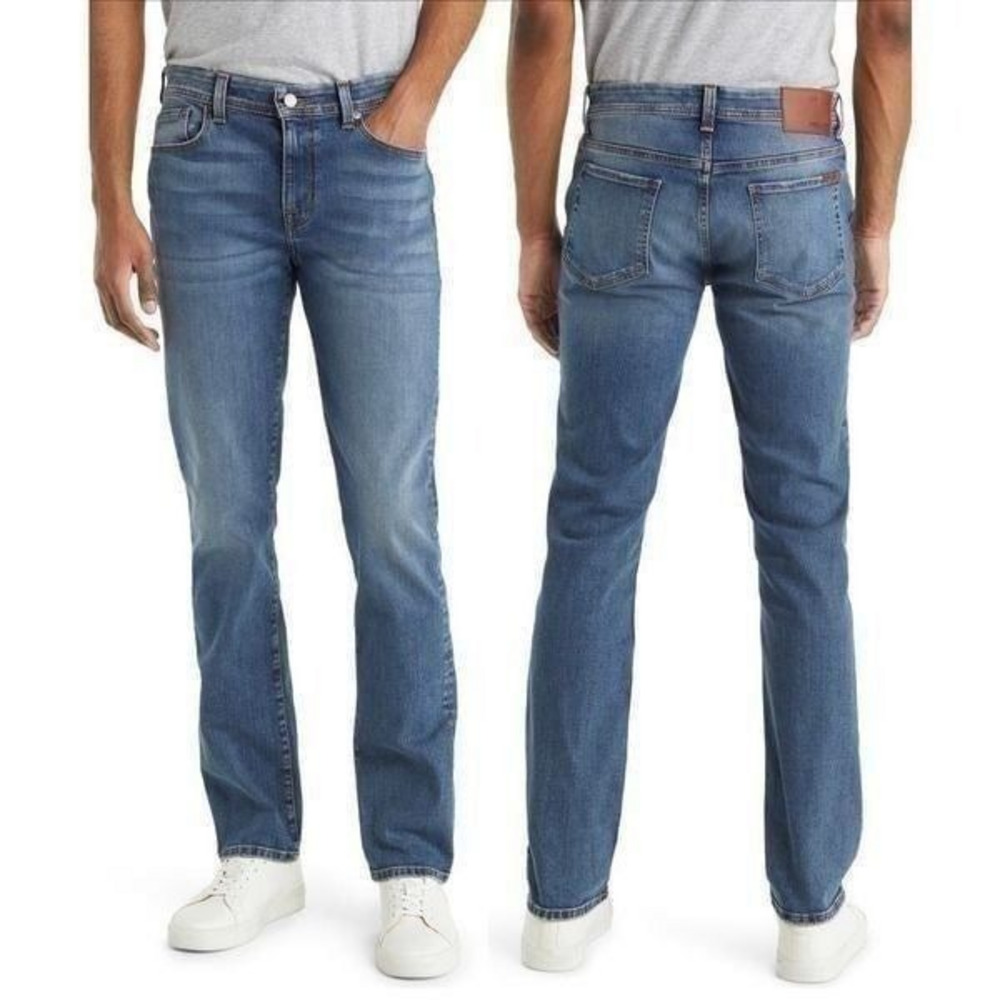 Fidelity Denim Jimmy‎ Slim Straight Halo Rinse Blue Jeans Size 32